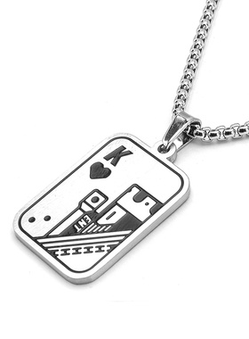 奇志爷爷钛钢钛钢情侣胸针