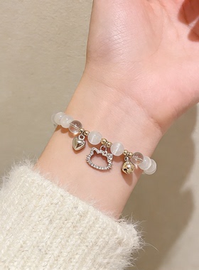 爱心猫咪小众设计高级百搭手链