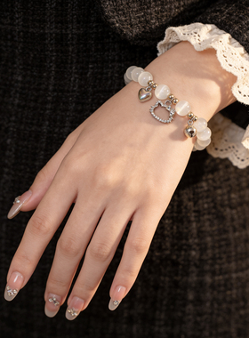 爱心猫咪小众设计高级百搭手链