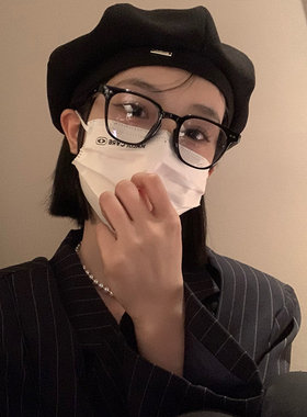 贝雷帽女黑色日系秋冬季秋冬季