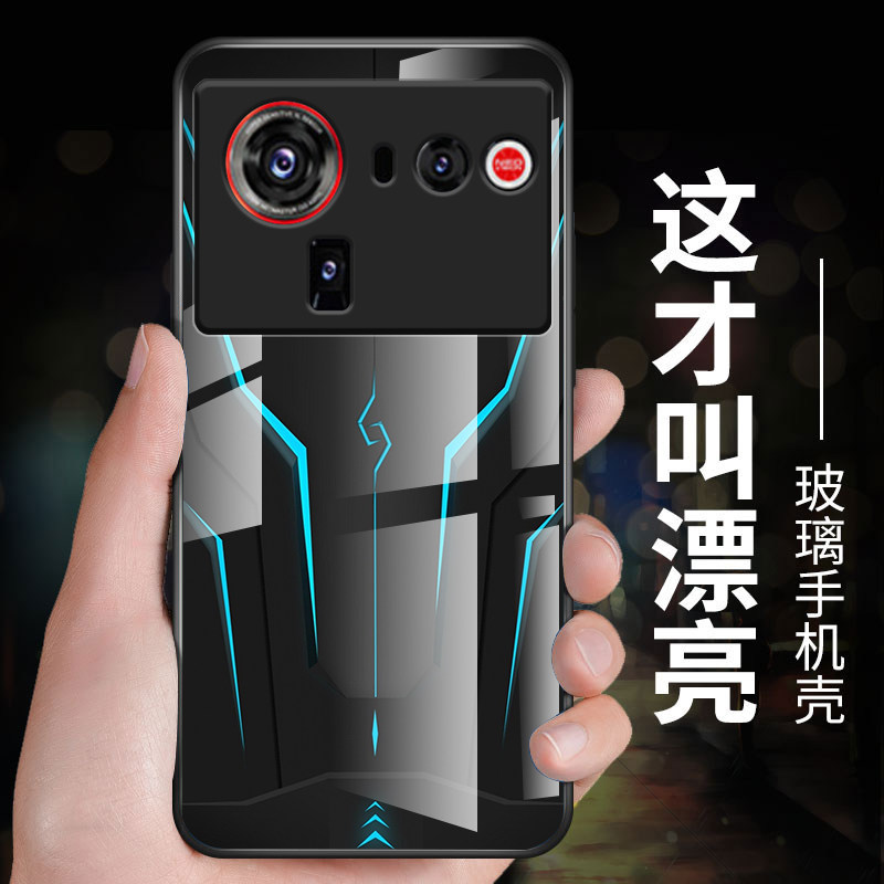 适用努比亚z80ultra手机壳新款中兴nubia z80u钢化玻璃镜面保护套NX741J镜头全包防摔硬壳男士潮个性创意机甲 - 图3