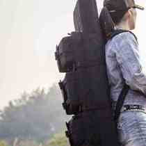 Jacoda Eating Chicken Dress Kit Fishing Gear Bag Double Shoulder Kit Live-action CS Equipped Bag Fishing Bag Army Meme Equipment