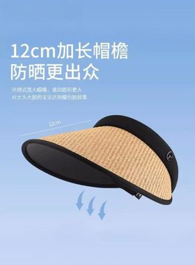 黑胶防晒帽女遮阳大帽檐防紫外线