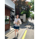 ຊຸດເສື້ອເຊີດສີຂາວ pinkypiggy ແປດປົກ
