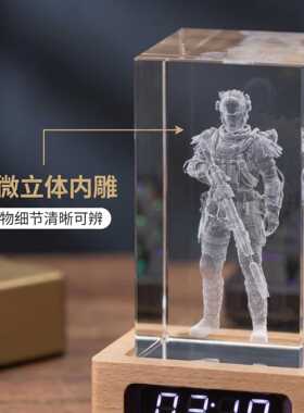 三角洲行动威龙干员发光模型摆件