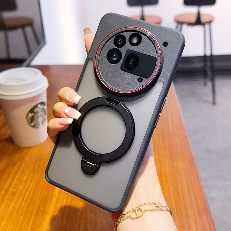 适用于NothingPhone3APro徕手机壳卡系列保护套Nothing Phone 3A Pro保护套简约奢华红圈镜头磁吸款 - 图0