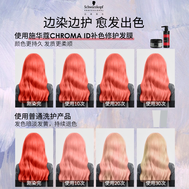 施华蔻专业去黄洗发水固色补色锁色紫色洗发水祛黄洗发露护发素