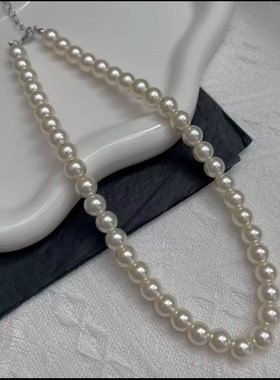 合金仿珍珠琉璃项链摆件