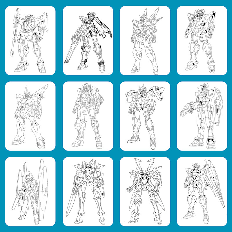 机甲少女高达机甲线稿动漫人物漫画绘画教程书描摹涂色本机器人画画入门自学零基础素描本二次元临摹手绘画册,淘宝优惠券,粉丝福利购,淘宝优惠卷