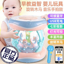 Hands Beat Drum Baby Boy Toys Carousel Music Clapping Drum Can Charge 8 Babies 1 Year Old Teach 6-12 Month Old
