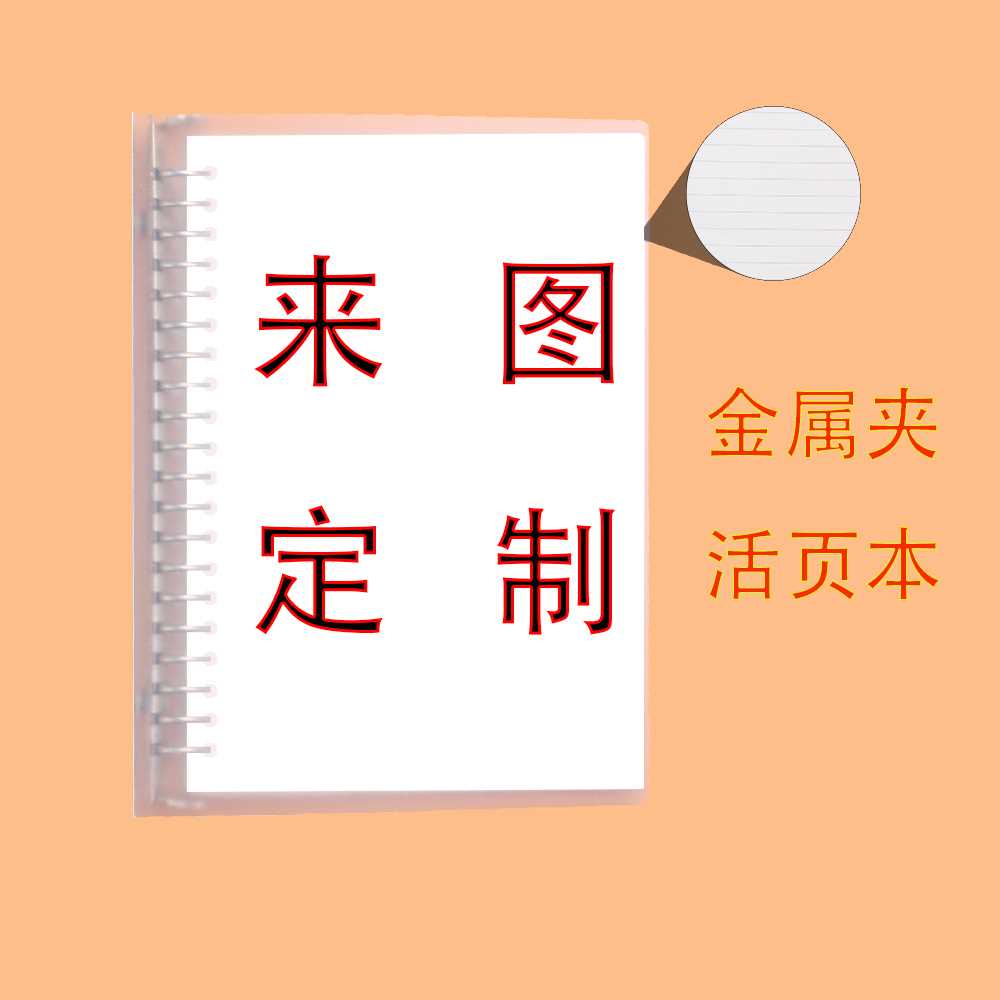 二次元卡通动漫活页本笔记本子日记事簿拆卸线圈火影撒野周边定制 - 图2