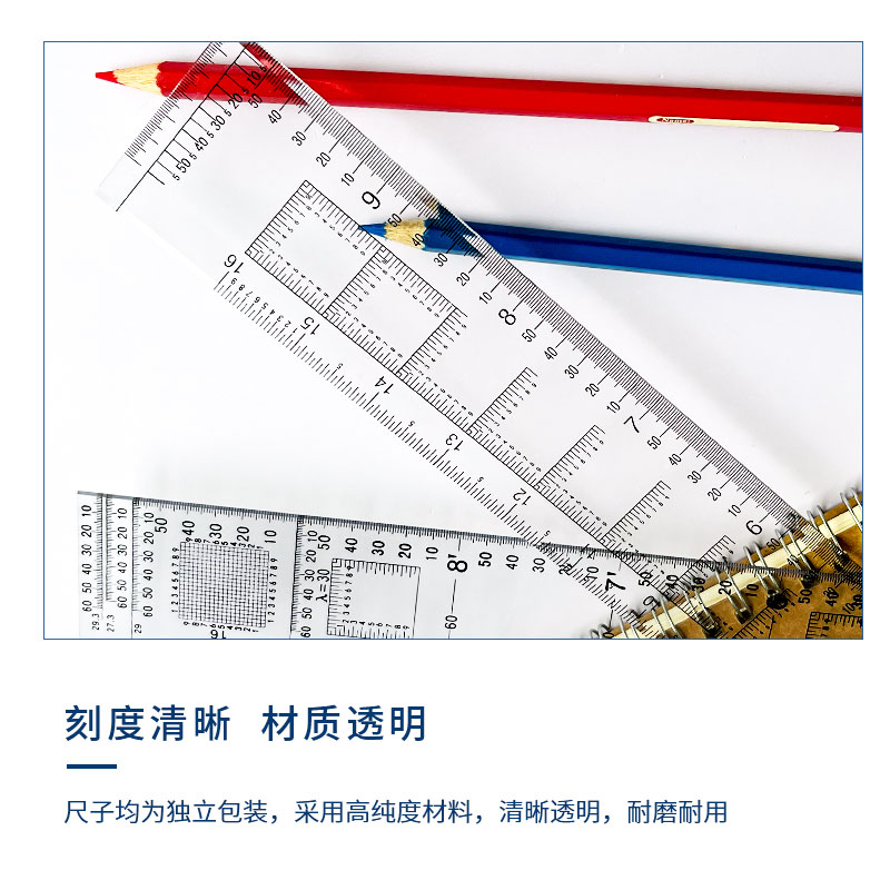 高精度经纬度尺地形学作业尺1:5万专业地图测量尺地理坐标尺图上距离量算尺考勤作图工具指挥尺长尺 - 图2