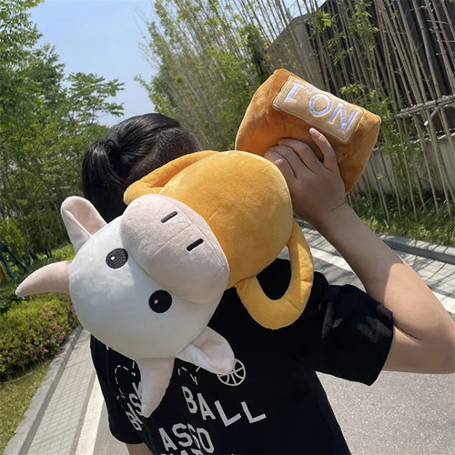 创意恶搞真牛杯B玩偶抱枕鲨杯冠军奖杯玩具牛啤活动礼物优趣优品 - 图2