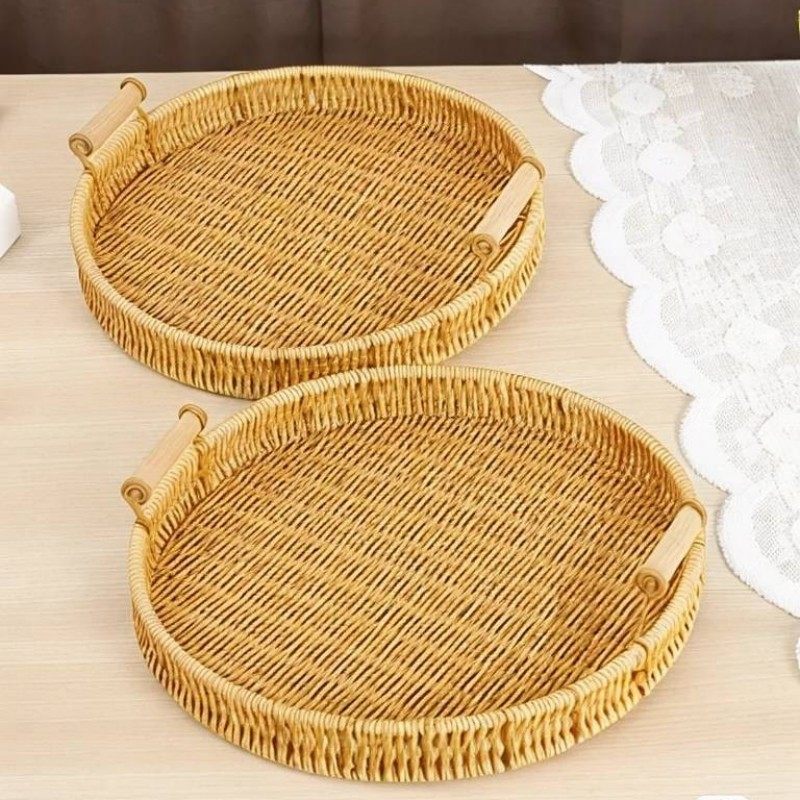 点心茶点摆放盘水果盘餐厅小吃食盘蛋糕防藤编托盘面包水果篮零食,淘宝优惠券,粉丝福利购,淘宝优惠卷