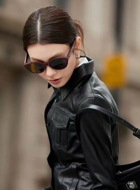 2025新款复古韩版猫眼偏光墨镜