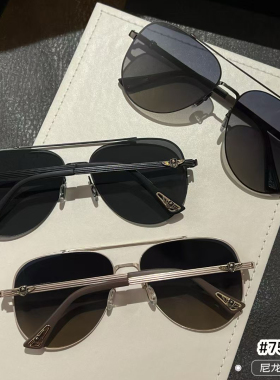 2025爆款飞行员双梁大框偏光墨镜