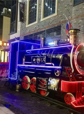 大型复古创意蒸汽火车头餐厅