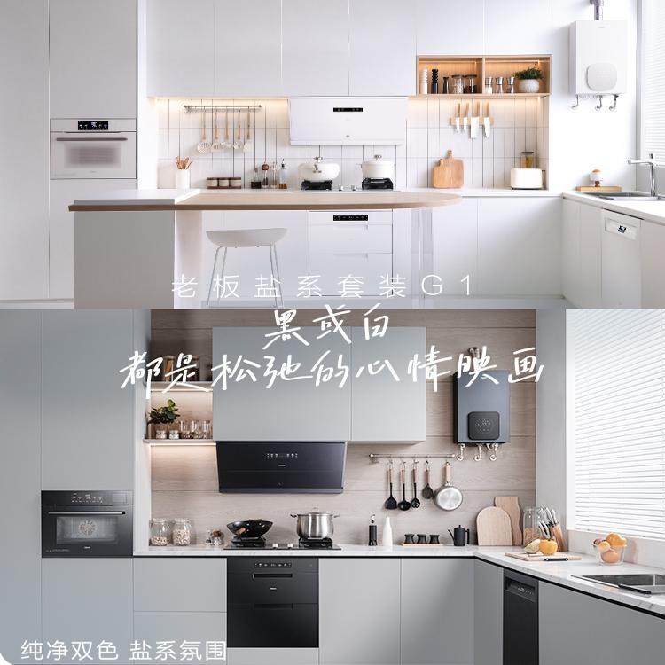 [重磅新品]老板盐系G1烟灶套装厨房抽吸油烟机燃气26A1-G1/26X1