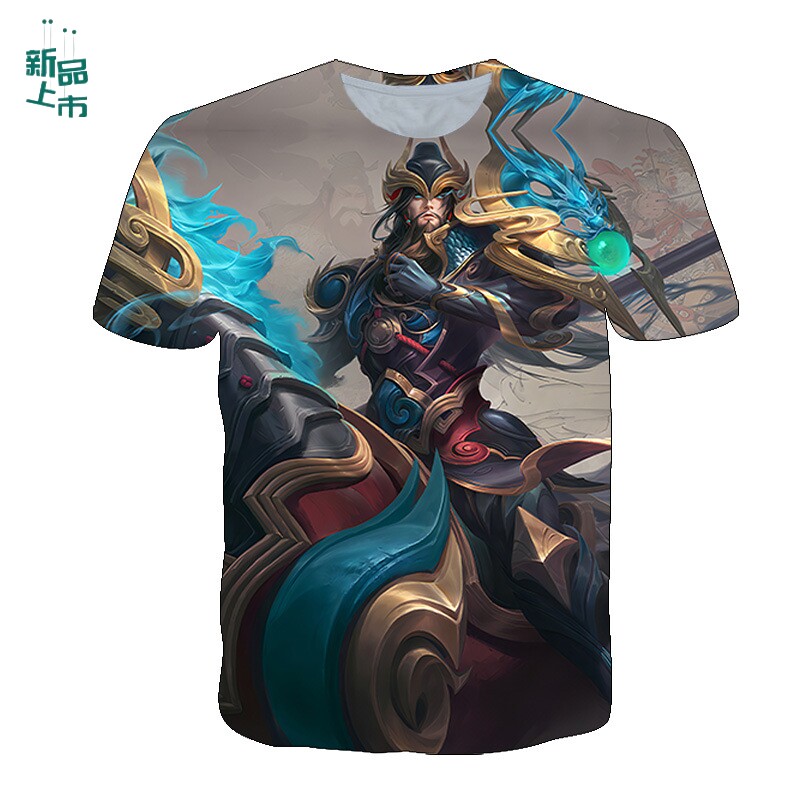 王者荣耀衣服王者荣耀衣服t恤赵云淬星耀世孙策挚爱之约马超无双飞将貂蝉短袖