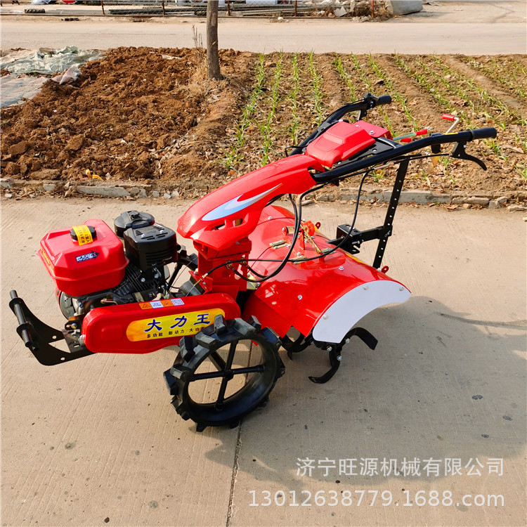小型汽油旋耕机 柴油电启动微耕机 开沟犁地趟地机 - 图1