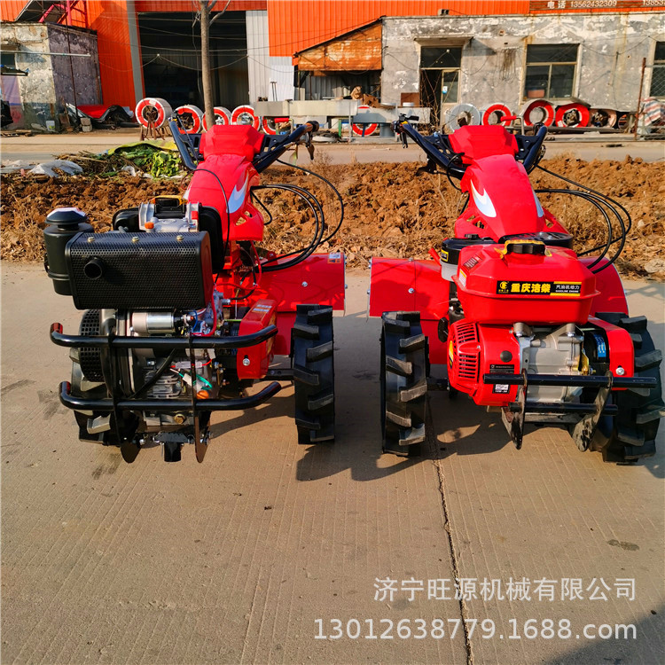 小型汽油旋耕机 柴油电启动微耕机 开沟犁地趟地机 - 图0