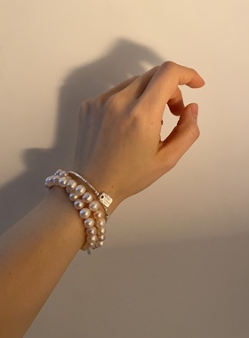 仲夏夜之梦/银河帝国 水晶奇谭原创天然淡水彩色圆珍珠项链