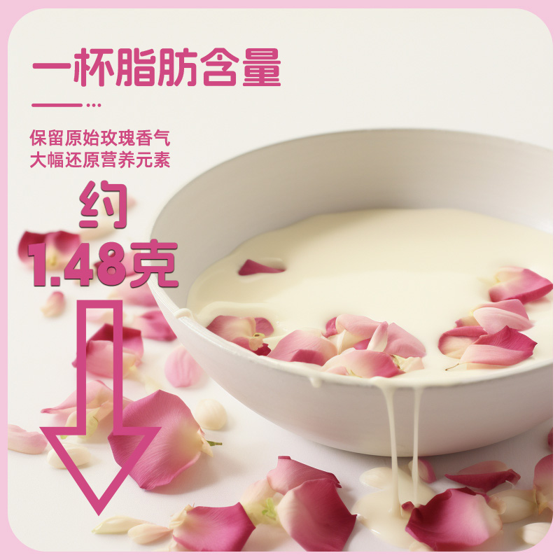 玫瑰豆浆粉0添加蔗糖高纤高蛋白冲饮黄豆粉健身早餐孕妇小包装