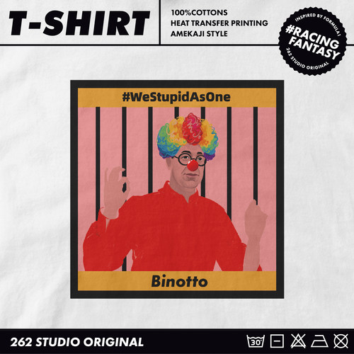 比诺托小丑T恤 法拉利铁佛寺专属 F1赛车原创周边RacingFantasy - 图2