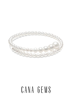 CANAGEMS淡水珍珠弹力项圈