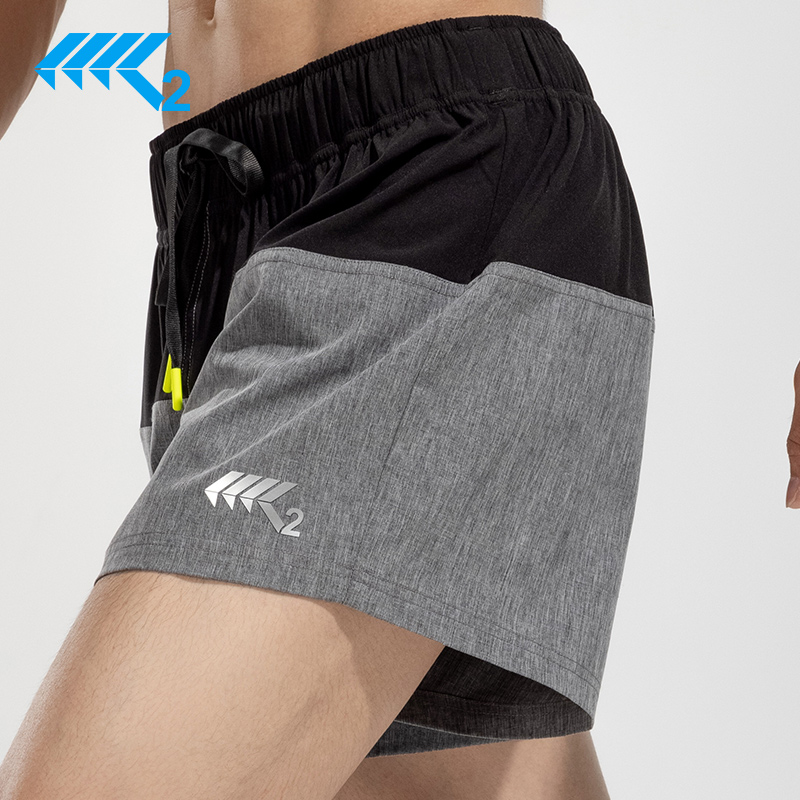 K2马拉松装备专业跑步短裤男士晨跑服田径训练运动健身速干三分裤 - 图0
