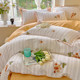 Small fresh four-piece skin-friendly pure cotton student dormitory set