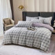 Xinlian Home Textile Cotton Brushed Printed Four-piece Set Simple Pure Cotton Thickened Quilt Cover Sheets Dormitory Three-piece Bedding Set