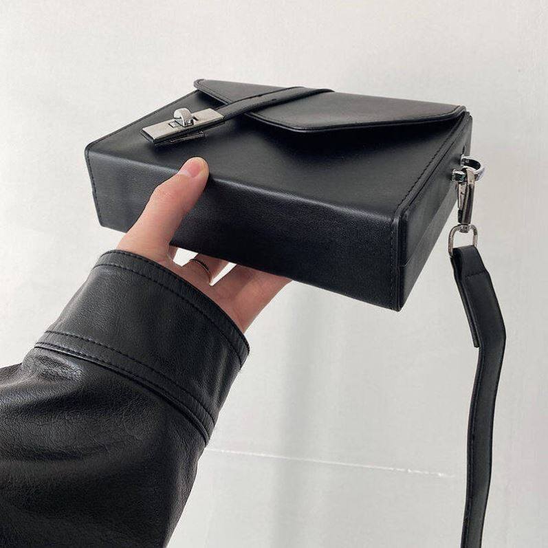 小众设计感锁扣小方包高级风格男生盒子包潮流ins方盒手机斜挎包,淘宝优惠券,粉丝福利购,淘宝优惠卷