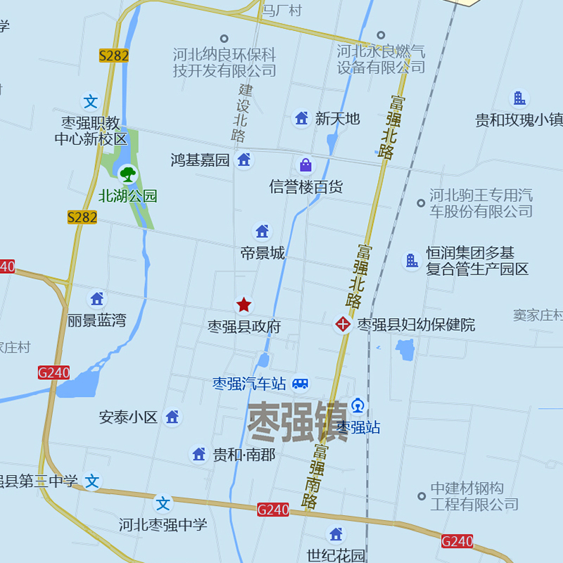 枣强县地图1.1m防水新款贴图河北省衡水市交通行政区域颜色划分 - 图2