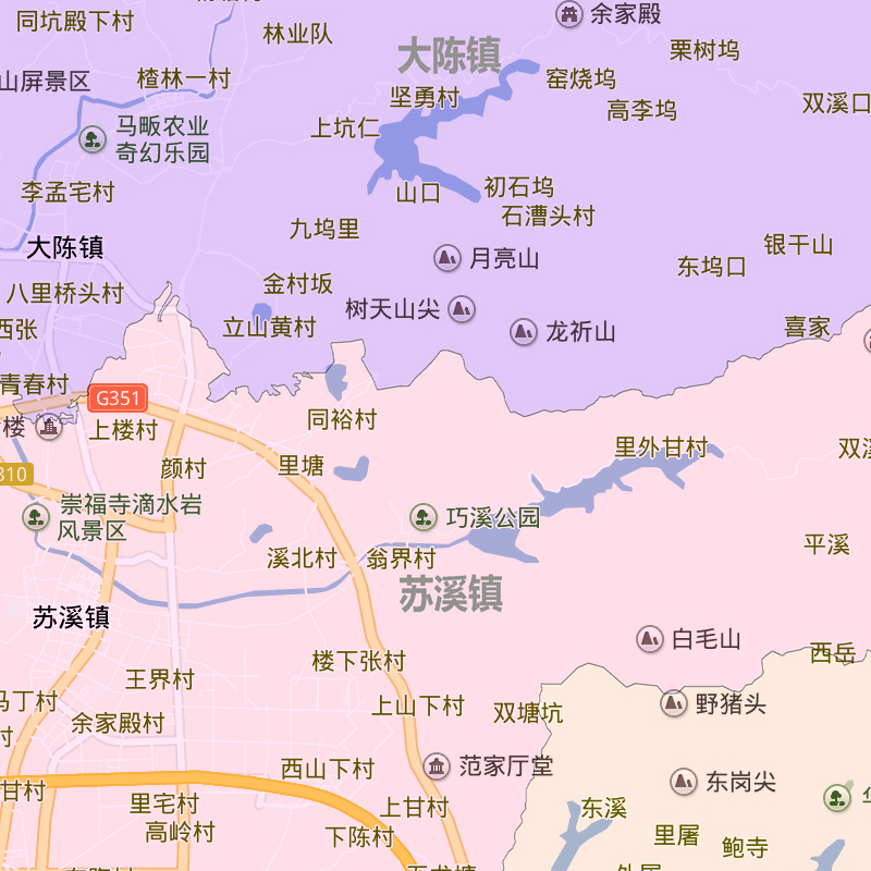 义乌市地图1.1m贴图浙江省行政交通路线颜色划分高清新款现货包邮 - 图1