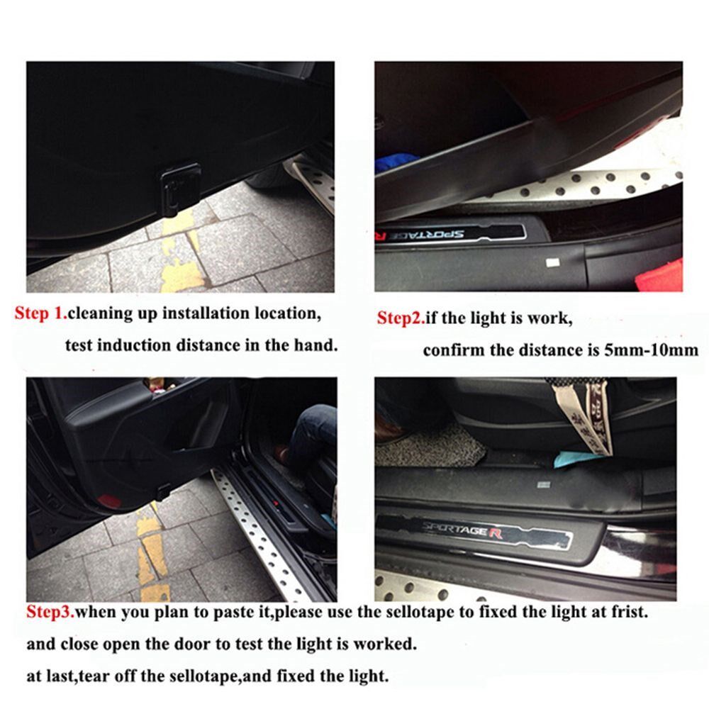 1 PC Wireless Car Light Bat Logo Door Decor Shadow LED Welco_虎窝淘