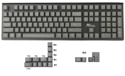 124-key Spanish Layout European ANSI ISO-ES OEM PBT Keycaps - 图3