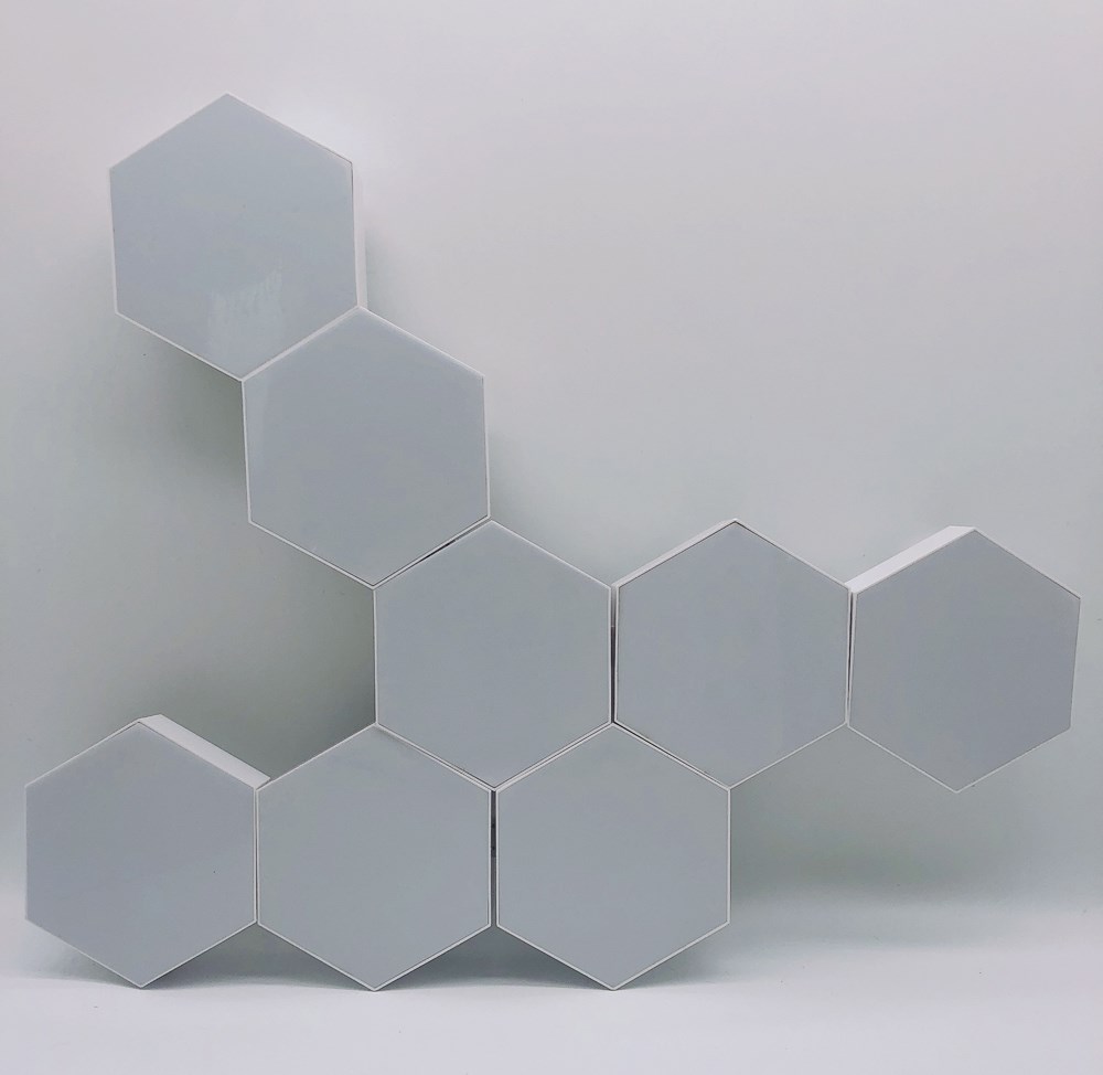 USB Colorful LED Honeycomb Quantum Hexagon Wall Lamp Touch S - 图1
