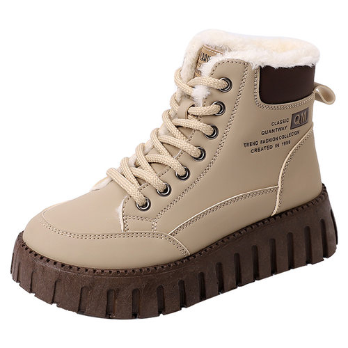 东北大棉鞋女冬季加绒加厚棉靴2025新款保暖防滑高帮女鞋雪地靴34 - 图0