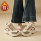 Women's thick-soled non-slip plus velvet high-top dad shoes