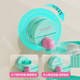 Suction cup rotating soap towel rack without punching