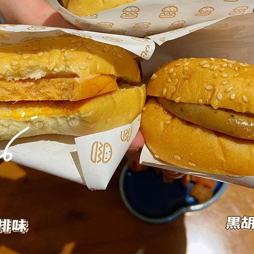 即食汉堡包面包加肉饼整箱早餐懒人速食零食充饥夜宵小吃休闲食品 - 图3