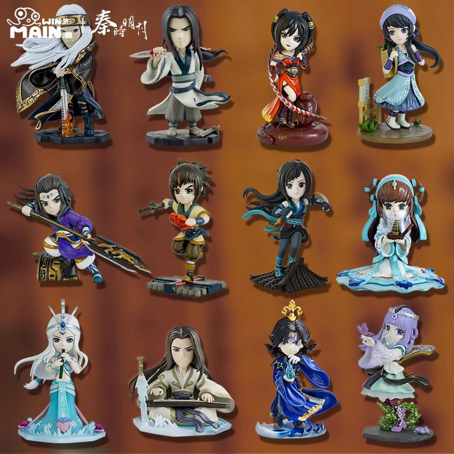 官方正版潮玩 盲盒动漫秦时明月诸子百家系列人物手办摆件现货pvc - 图1