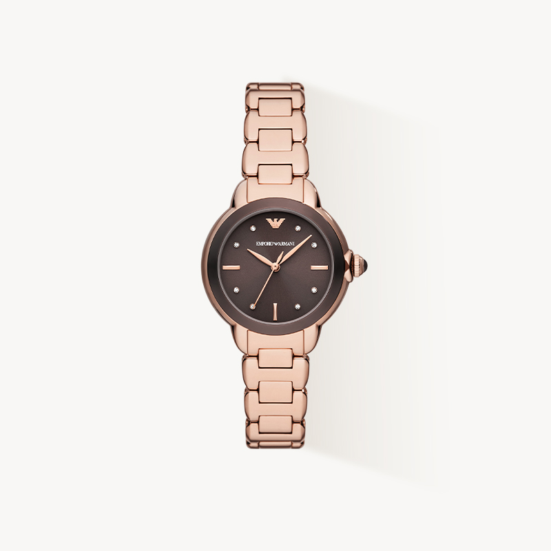 Armani Watch Brown Dial Quartz Women's