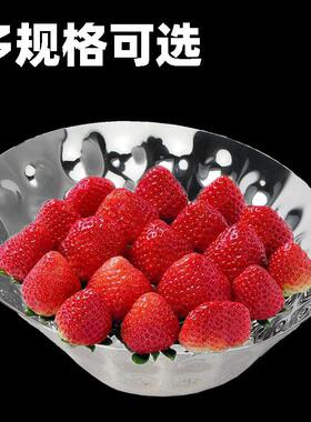 卓晋不锈钢牛角果盘锤点沙律糖果冷餐凉菜盘自助餐展示架刺身盘