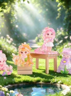 流光花海少女盲盒手办桌面摆件