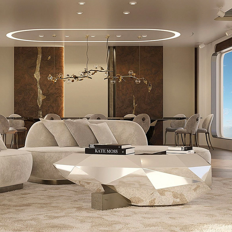 意式轻奢不锈钢茶几客厅家用小户型别墅高端样板房异形设计咖啡桌,淘宝优惠券,粉丝福利购,淘宝优惠卷