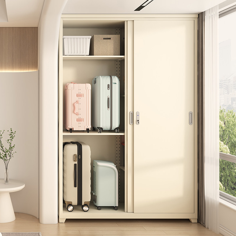 户外防晒防水储物柜推拉门大容量杂物收纳柜阳台家用带锁铁皮衣柜,淘宝优惠券,粉丝福利购,淘宝优惠卷