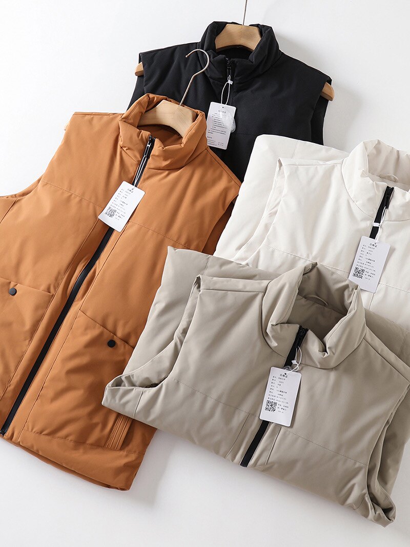 捡漏！白鸭绒马甲男士秋冬轻便保暖立领羽绒背心潮流百搭外穿坎肩,淘宝优惠券,粉丝福利购,淘宝优惠卷