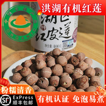 Hong Lake Lotus Seed Organic Red Lotus Seed Lake Lotus Dry Cargo grade Go shell to the core Thongi Red Peel Lotus Seed Spoon Hubei Special